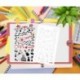 DIY rajz sablon Airbrush festés Stencil újrafelhasználható sablon DIY dekoráció