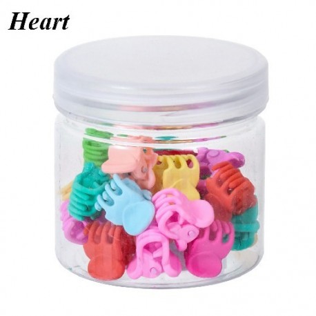 Szín: szív - 30 DB divatos fejpánt színes fejfedő hajkiegészítők lányoknak lófarok csíptető haj karmok gyerek