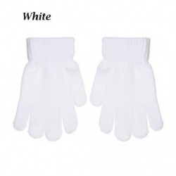 Fehér szín - Téli meleg fiú lány gyerekek kesztyű kötött gyermek nyúlik