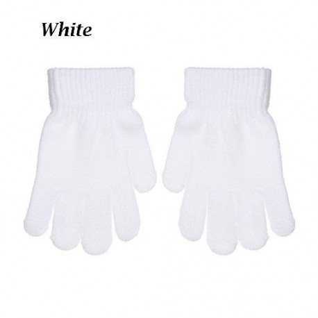 Fehér szín - Téli meleg fiú lány gyerekek kesztyű kötött gyermek nyúlik
