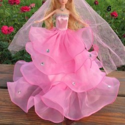 Szín: 6 - 30 cm DIY 2021 legújabb baba kiegészítők hétköznapi viselet lány esküvői ruhák baba ruha