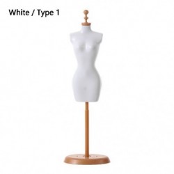 Szín: fehér-típus 1 - 1/6 babákhoz Kiegészítők Mini Házi játékok Ruhaakasztók Baba ruhatartó Kijelzőtartó Manöken