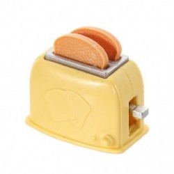 Fehér szín - Konyhai gyerekeknek ajándék műanyag 1:12 méretarányú minijátékok babaház szimuláció kenyérpirító