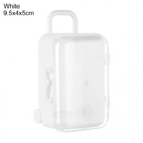 Szín: fehér-9,5x4x5 cm - Új babaház dekoráció műanyag baba kézitáska tok babák miniatűr játékok szép kis kuplungos