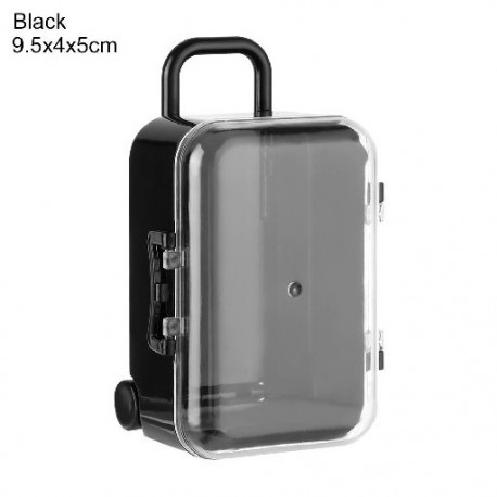 Szín: fekete-9,5x4x5 cm - Új babaház dekoráció műanyag baba kézitáska tok babák miniatűr játékok szép kis kuplungos