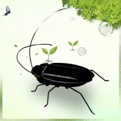 Szín: csótány - Új barkácsolás gyerekeknek, szórakoztató kreatív csótányszöcske Oktató energiajáték napelemes