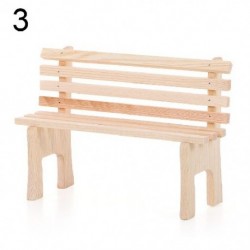 Szín: 3 - Mini babaház dekoráció gyerekek barkács baba kiegészítő készletek kosár szék fa mini bútor