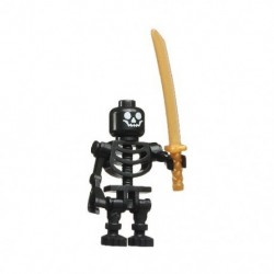 Szín: fekete-1 db - Kistestű téglajátékok Gyermekek Katonai Katonafigurák Építőelem Hadsereg játékkészlet Csontváz