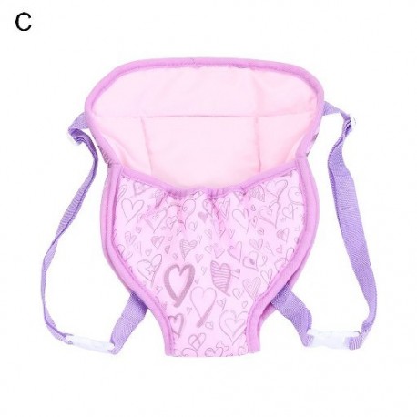 Szín: C - Tartós kiegészítők 18 hüvelykes, 43 cm-es Baby Doll hátizsák táska Dolls Out Going hordtáska hálózsák