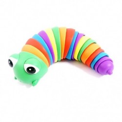 Szín: zöld - Felnőtt gyerekek érzékszervi játékok autista, rugalmas játékhoz csuklós, ragadós, sztreccs csiga izgul