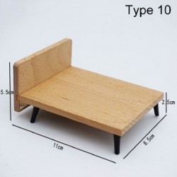 Szín: 10-es típus - Játszóház Jelenet Modell Mikro Táj Mini Bútor TV Szekrény Babaház Miniatűr Bútor Kanapé Ágy