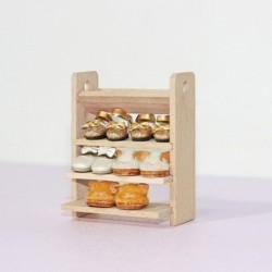 Fehér szín - Modern stílusú bútorok fajátékok miniatűr tároló polc cserepes vitrin Könyvespolc növények