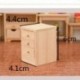 1:12 Mini dekoráció Miniatűr éjjeliszekrény Tároló sarokszekrény Fabútor modell szimuláció Babaház bútor