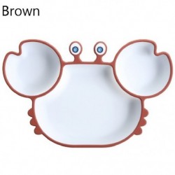 Szín: barna - Tányérok Szívós etető kellékek Bébiétel etető szilikon baba szívótányér totyogó tányérok Osztott