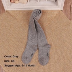 Szín: szürke - 0-6 éves gyermekek tavaszi/őszi csecsemők kötött pamut harisnyanadrágok kislányoknak