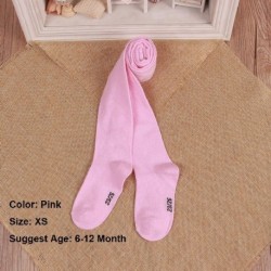 Szín: rózsaszín - 0-6 éves gyermekek tavaszi/őszi csecsemők kötött pamut harisnyanadrágok kislányoknak