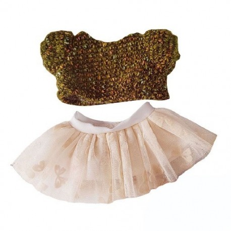 Szín: sötétzöld - Kiegészítők Változás Öltözködés Játék Kitömött bálványbabák 20cm babaruhák garbós