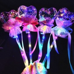 Szín: szív Random 1db - Party Cosplay kellékek Star Love Heart ujjongó pálca Glow Stick Rave Toy LED Magic Fairy Stick