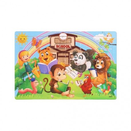 Szín: 3 - Oktatási Agy 30db Korai oktatási fa kirakós játék Barkácsolás kirakós építőkockás játékok