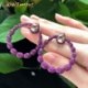 Fém színe: forró piros - CWWZircons Micro Pave Hot Pink Cubic cirkónia kő nagy, kerek, lelógó fülbevaló nőknek Egyedi