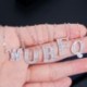 Fém szín: M - CWWZircons Elegáns Fényes Cubic Cirkónia Crystal 26 Kezdőnév Betűs Medál Nyaklánc Női Barkácsolás