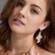 Fém szín: ezüst színű - CWWZircons Luxus Cubic Zirconia Pave Baguette Stones Eljegyzési Party Big Drop Egyedi fülbevaló