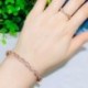 Fém színe: ezüst - CWWZircons Twist Lines Cubic cirkónia Dubai Rose Gold színű nyitott mandzsetta menyasszonyi afrikai