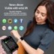 Fekete szín - Q9pro okosóra Új testhőmérséklet mérés Pulzusszám Vérnyomás Időjárás Üzenet Telefon Emlékeztető