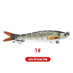 Szín: 1 - Lure Bionic többrészes csali, törött szakaszú kemény csaliszövet, többrészes hal 13,5/26G