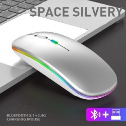 Szín: Mute 2 4g Bluetooth mód fénykibocsátó kiadás ezüst - Táblatelefon Számítógép Bluetooth vezeték nélküli