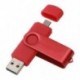 Kapacitás: 4 GB - Forgó OTG Android mobiltelefon számítógép 2 az 1-ben USB Flash Disk 8G/16G/32G/64G Mini USB Flash Disk