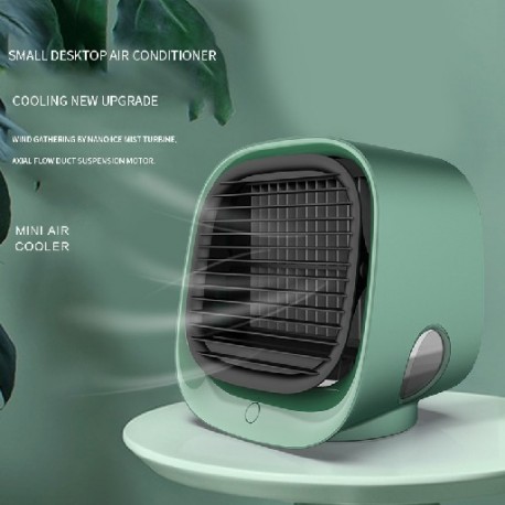 Szín: zöld - M201 Mini Thermantidote USB asztali otthoni irodai klíma ventilátor hordozható léghűtő 5V 1A