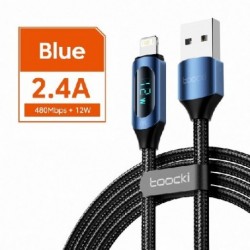 Szín: IOS 2 4 kék - Toocki USB Type C kábel iPhone 14 13 12 11 Pro Max X Xr 8 7 Plus PD 36W gyorstöltő villámkábel