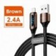 Szín: IOS 2 4 Barna - Toocki USB Type C kábel iPhone 14 13 12 11 Pro Max X Xr 8 7 Plus PD 36W gyorstöltő villámkábel