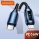 Szín: IOS 2 4 Barna - Toocki USB Type C kábel iPhone 14 13 12 11 Pro Max X Xr 8 7 Plus PD 36W gyorstöltő villámkábel