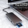 : 4 az 1-ben c típusú port - C típusú dokkolóállomás osztó USB-elosztó többfunkciós elosztó dokkolóállomás-portja