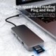 : 4 az 1-ben c típusú port - C típusú dokkolóállomás osztó USB-elosztó többfunkciós elosztó dokkolóállomás-portja