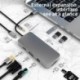 : 4 az 1-ben c típusú port - C típusú dokkolóállomás osztó USB-elosztó többfunkciós elosztó dokkolóállomás-portja