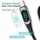 Szín: kék - Essager USB-C típusú kábel C-C 100W/5A PD gyorstöltő töltőkábel Macbook Xiaomi Samsung Type-C USBC kábel