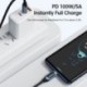 Szín: 100W CC kék - Toocki Type C - Type C kábel 100 W PD gyorstöltő töltő USB C - USB C kijelző kábel Xiaomi POCO f3