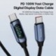 Szín: 66W AC kék - Toocki Type C - Type C kábel 100 W PD gyorstöltő töltő USB C - USB C kijelző kábel Xiaomi POCO f3