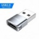 Szín: ezüst C – USB 2.0. - Essager OTG Adapter Type C USB 3.0 Type-C USB C dugó-USB aljzat konverter Macbook Xiaomi Samsung