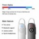 Fekete szín - Bluetooth Headset Sztereó Vezeték nélküli fülhallgatók Zajcsökkentés Egyoldalú üzleti fejhallgató TWS