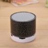 Fekete szín - Új Mini hordozható autós audio A9 Dazzling Crack LED vezeték nélküli Bluetooth 4.1 mélynyomó hangszóró