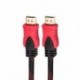 Szín: 1 5 m - Piros és fekete HDMI kábel Video HD 1.4 verzió adatkábel P kábel Réz TV számítógép kábel