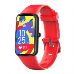 Piros szín - 1,47 hüvelykes C11 Bluetooth óra Vérnyomás Vér Oxigén Pulzusmérő Lépés Sport Fiziológiai Ciklus Okos