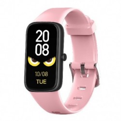 Szín: rózsaszín - 1,47 hüvelykes C11 Bluetooth óra Vérnyomás Vér Oxigén Pulzusmérő Lépés Sport Fiziológiai Ciklus