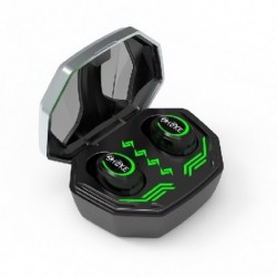 Szín: MD fekete - TWS vezeték nélküli mini Bluetooth fejhallgató Md518 zajcsökkentés digitális kijelzővel, fülbe