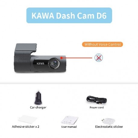 Színnév: D6 nincs Vocie Control - KAWA Dash Cam 1440P HD autós DVR Night Vision Dash kamera angol hangvezérlésű rögzítő