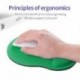 Fekete szín - Eva Wrist egérpad Számítógép Irodai egérpad Egyszerű, egyszínű egérpad csuklópad